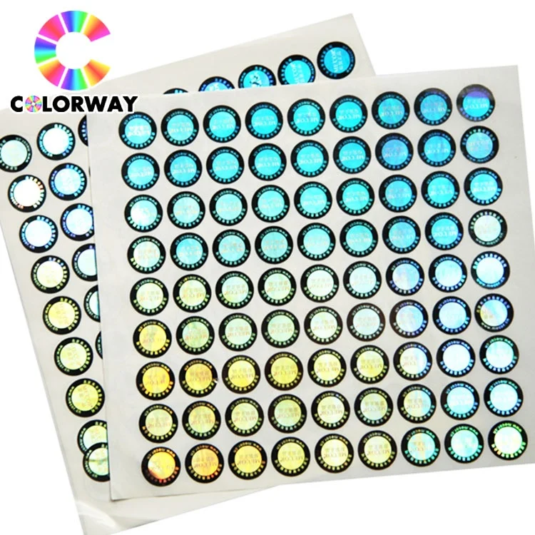 EURO antifake Clear Private ID Card Holographic Stickers security effect hologram sticker