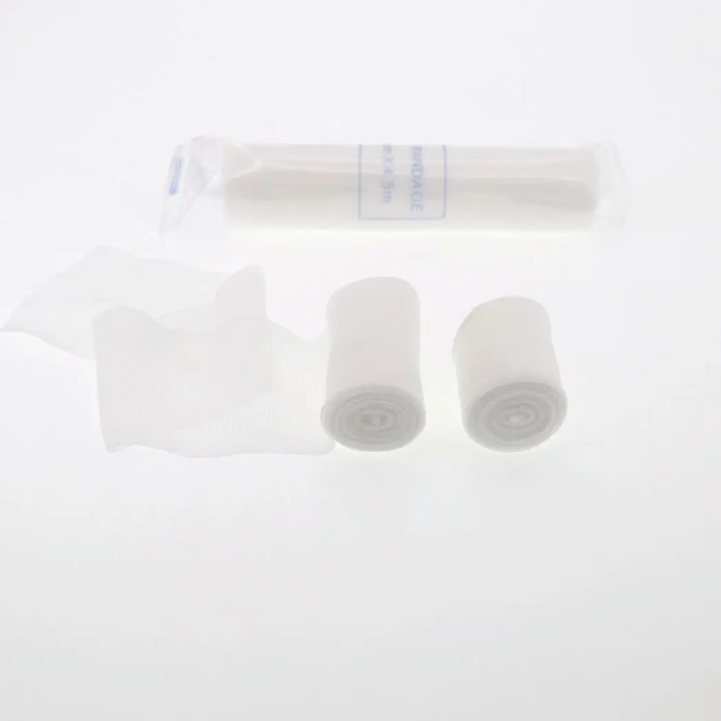 Medical Self-adhesive Cotton Nonwoven Raw/Bleached White Plain/Crepe PBT Bandage with Cohesiveness