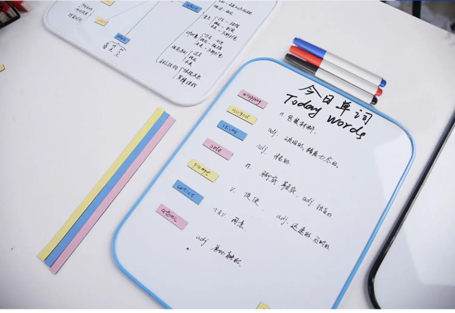 Wholesale Erasable Small Children Desktop Handwriting Double Side Writing Notes Message Magnetic Board