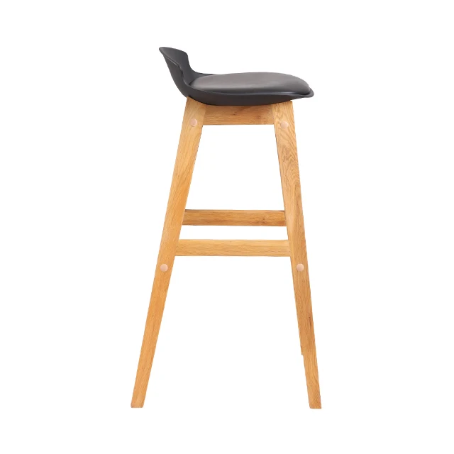 High Quality  Stool  Wooden Legs High Table Stools Bar Chairs modern design