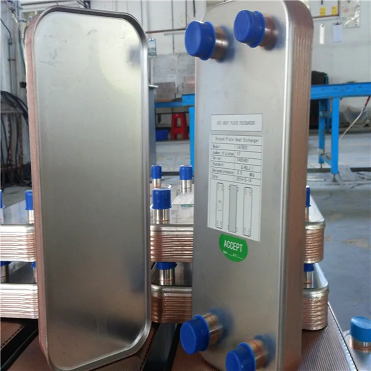 brazed plate heat exchanger for fireplaces