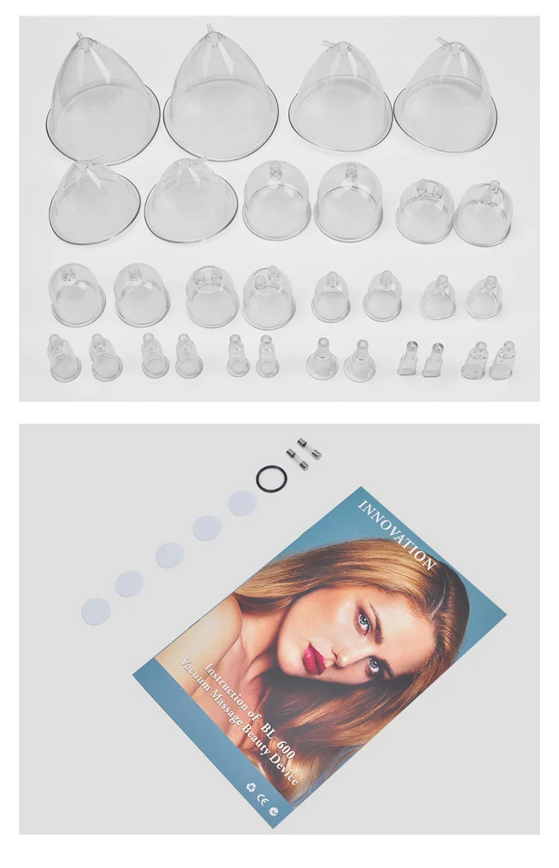 30 Cupping Vacuum Therapy Machine Breast Enlargement Buttocks Lifter Cup Vacuum therapy Lifting  Machine Breast Massager Bigger