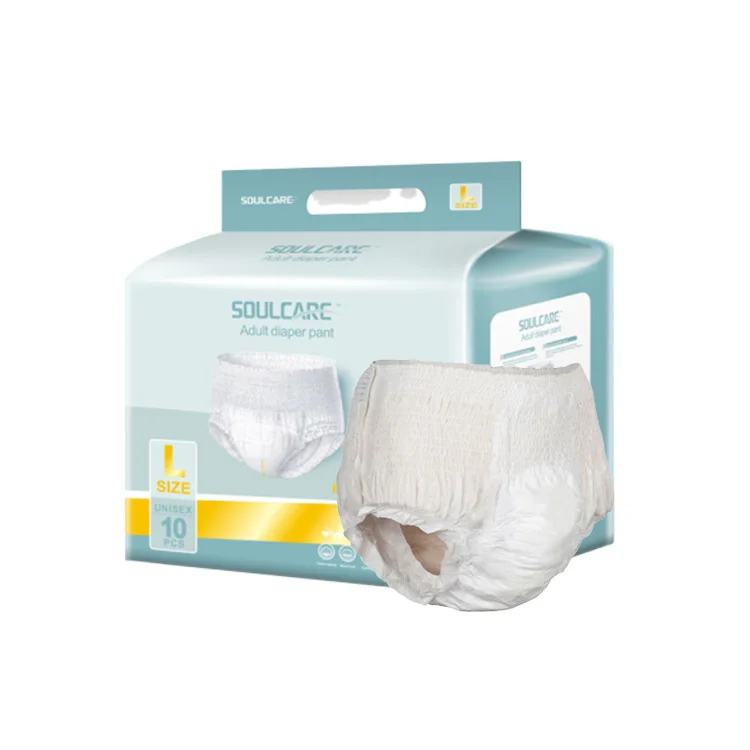 Disposable Nappy Elastic Waistband Pull Panty Up Type Adult Diaper Pullup for Adult Old People