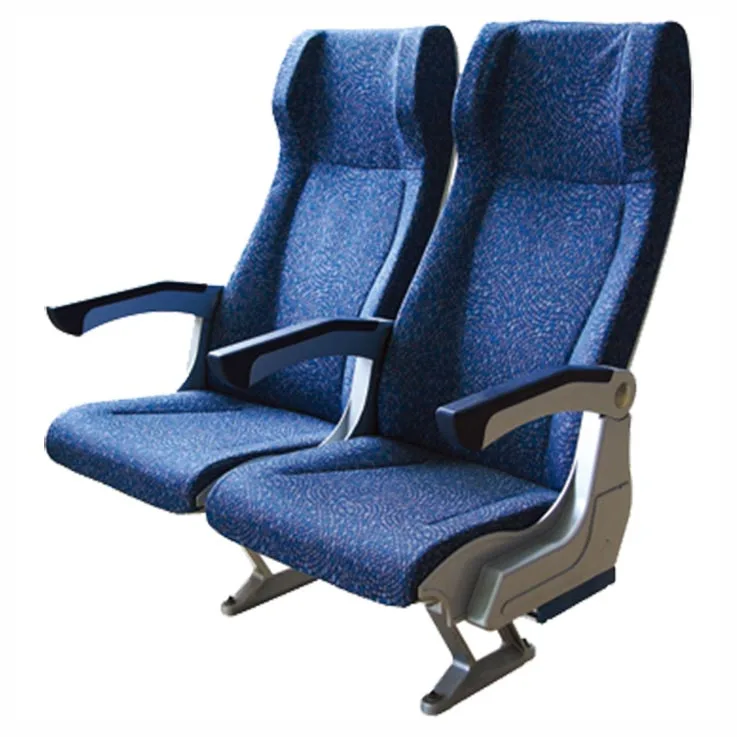 Economic class railway train seats / triple