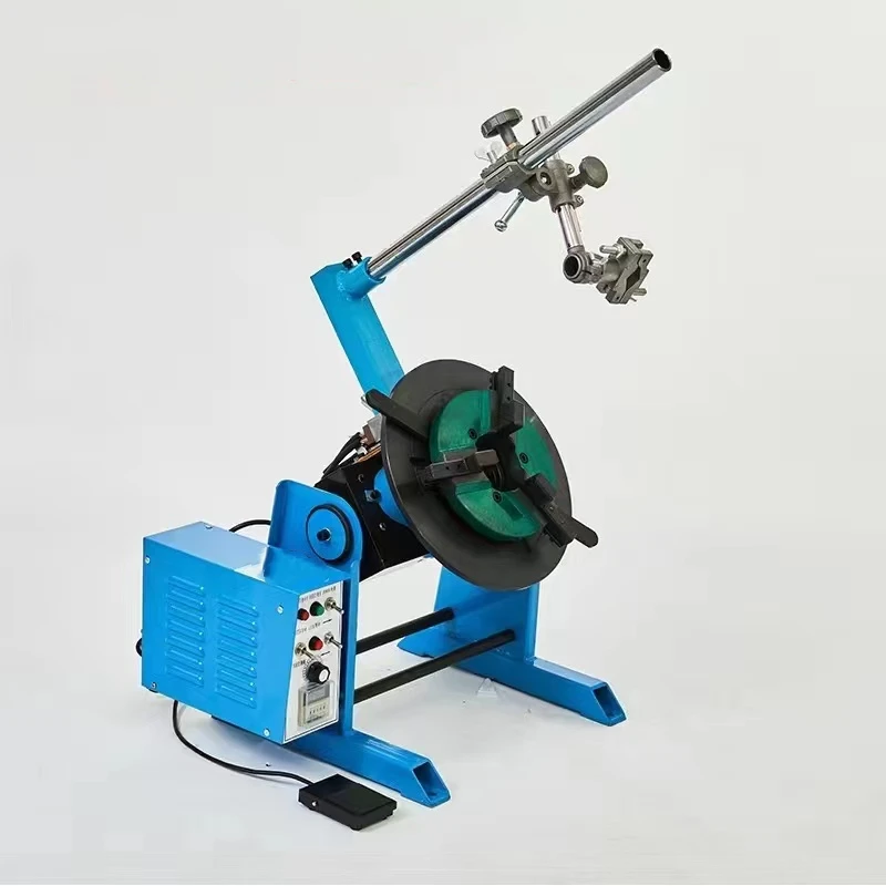 50Kg Stainless Steel Pipe Welding Table with 200mm Adjustable Chuck Rotary Welding Positioner Core Motor Component