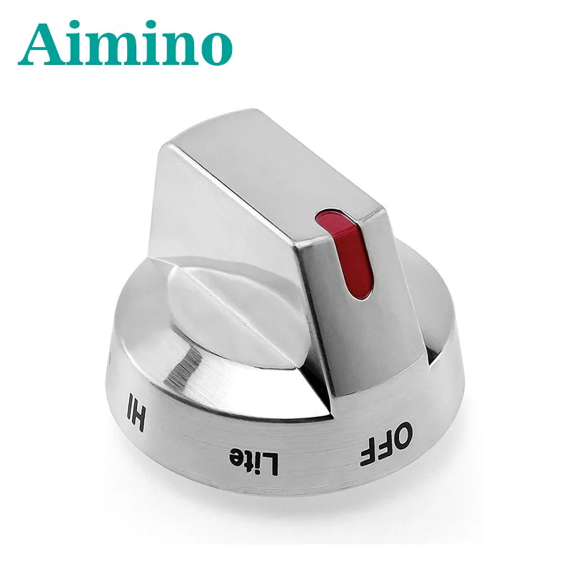 Ручка циферблата горелки из нержавеющей стали верхняя усиленная кольцевая защита совместимая ручка духовки