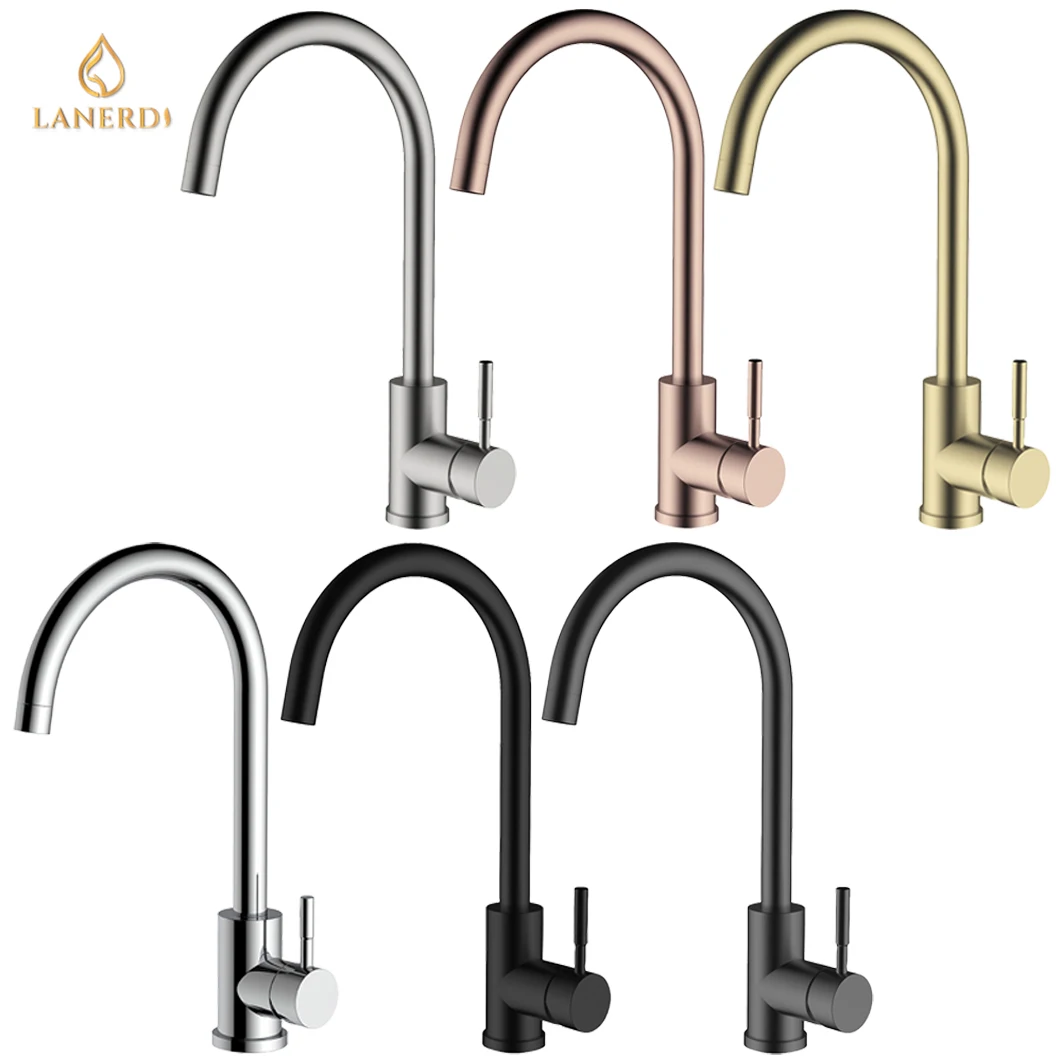 High Arc Steel Watermark Faucet Sink Kitchen Faucet Torneira Cozinha Robinet Cuisine Griferia UPC Kitchen Faucet