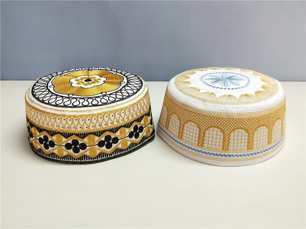 Hot Selling Wholesale Muslim Arabian Islamic Prayer Hats Ramadan Eid Gift Omani Turkish Hat Prayer Hat  Headwear