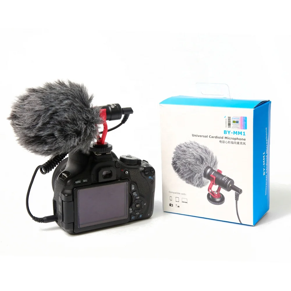 BY-MM1 Профессиональный Usb конденсатор видео Запись микрофон для Dslr камеры смартфонов видеокамеры рекордер
