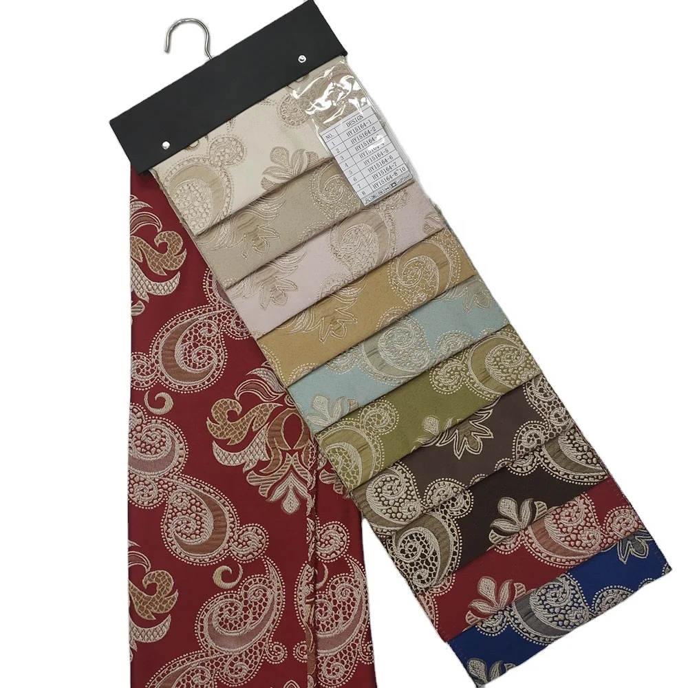 Classic design style high quality Russian brocade jacquard curtain fabric for living room