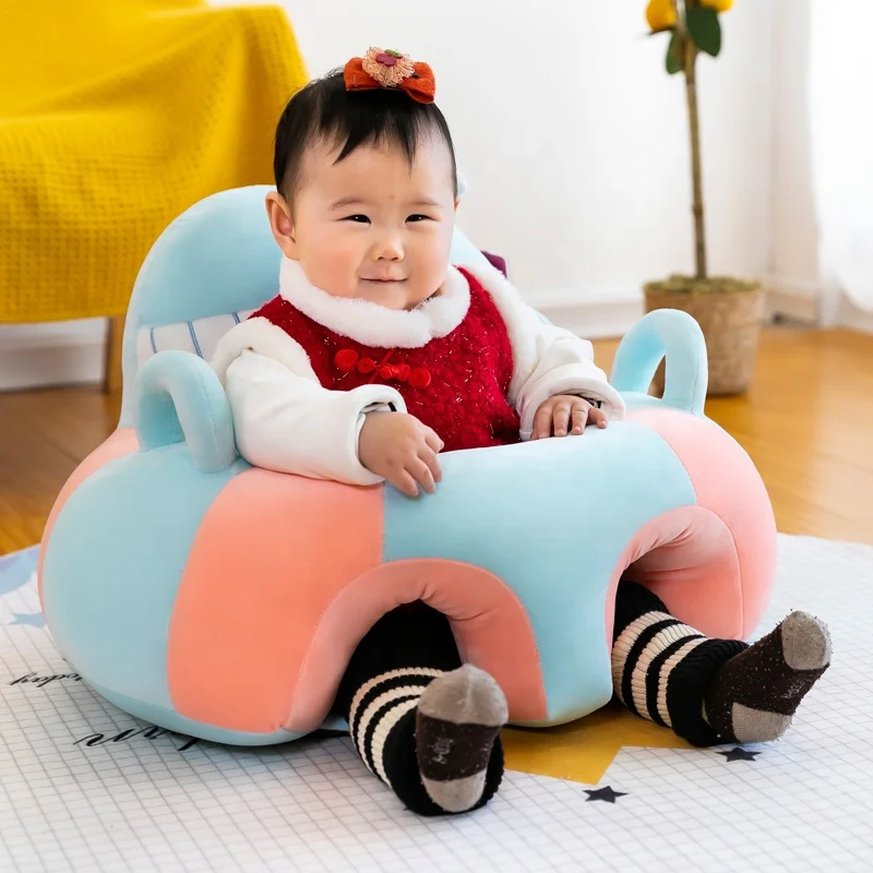 
Sofa Infant Support Seat Learning Sitting Chairs for Babies Bouncer Soft Plush Floor Seats 