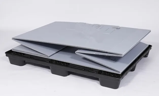 Customized Collapsible Corrugated autopack care packaging automotive Plastic Box with Pallet and Lid