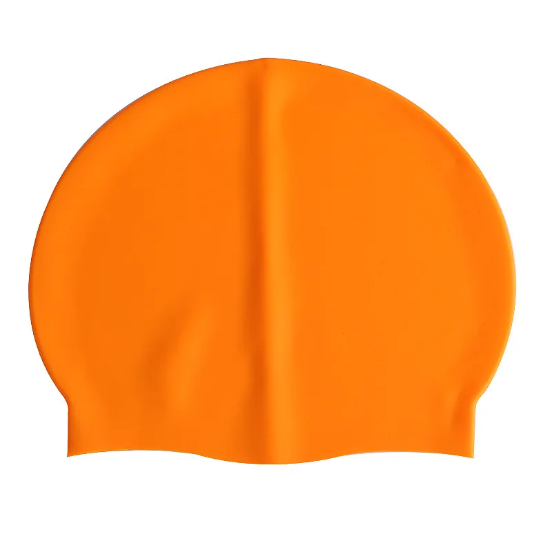 Customize Cartoon Swimcap Printing Logo Brand Silicone Swimming Cap