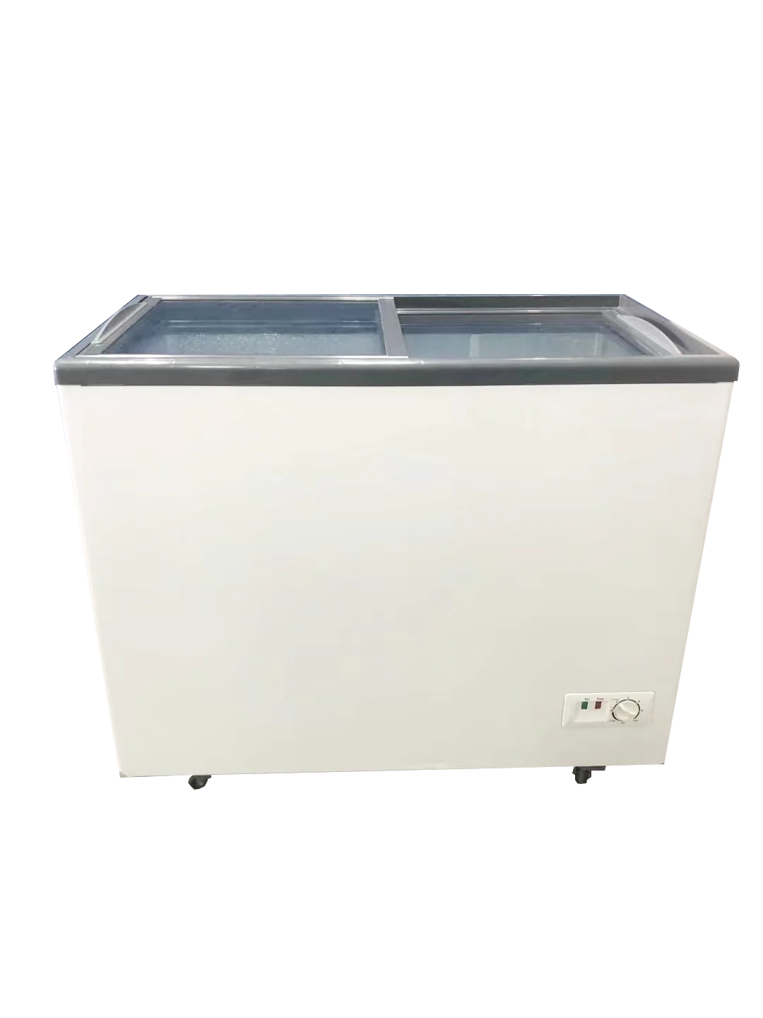 200L Chilled fish freezer with sliding glass door