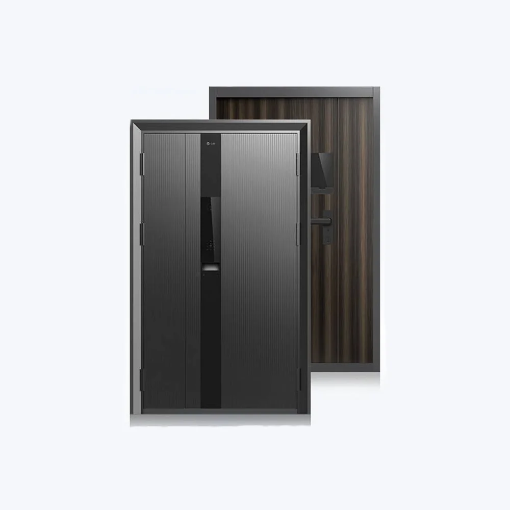 Y1 Smart Automatic Intelligent Security Door with Doorbell Camera Steel Metal Iron Exterior Front Entrance  Doors for Houses