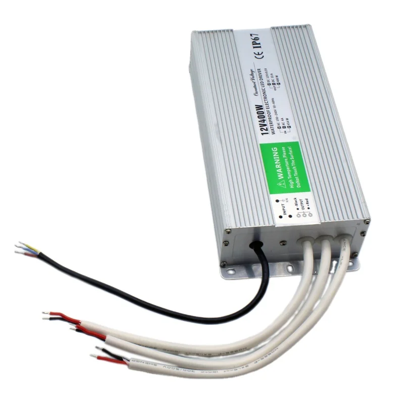 90V-130V AC to 12V DC 300 Watts Waterproof IP67 Power Supply Transformer Adapter LED transformer Driver for LED Outdoor Light