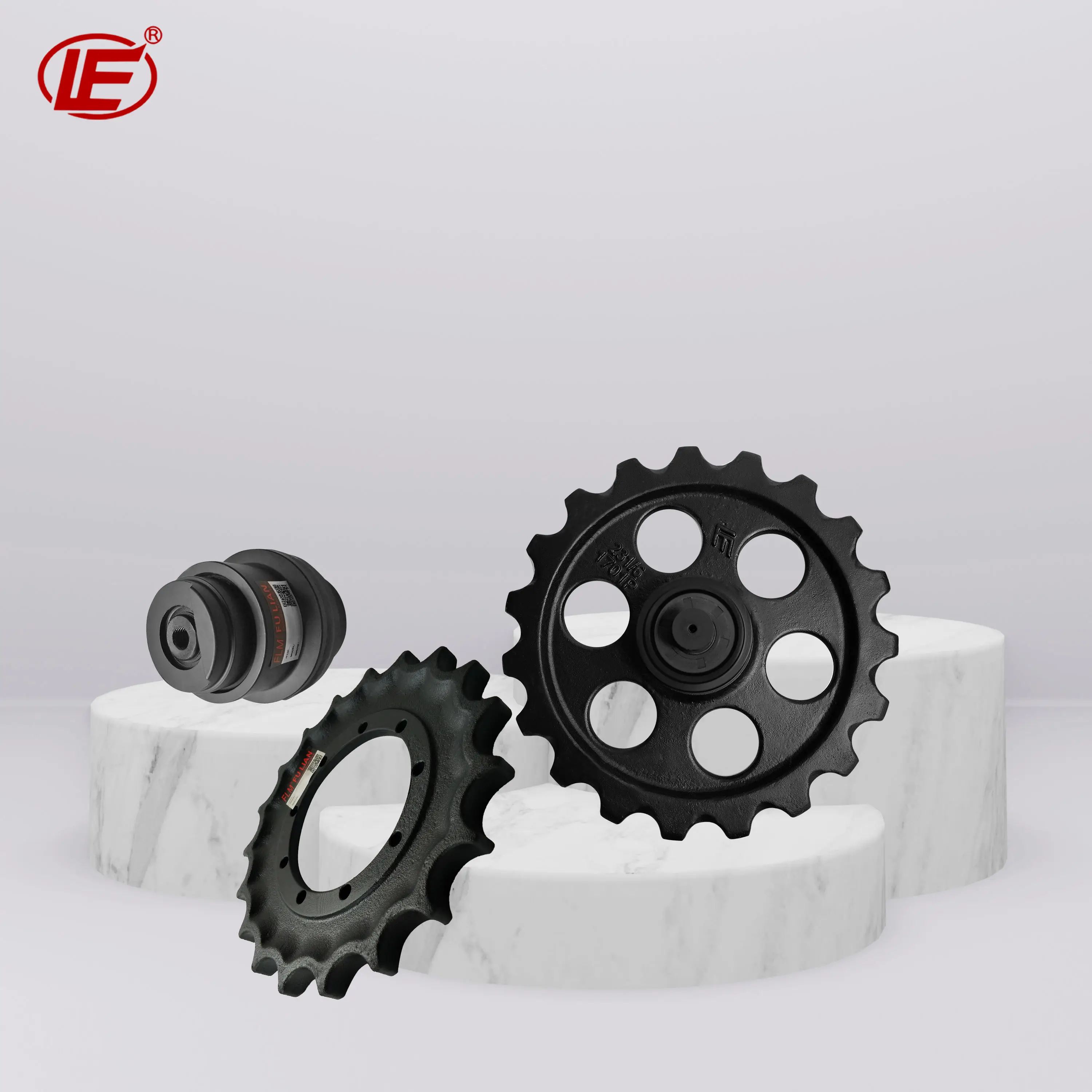 Mini Excavator Undercarriage Parts Top Carrier Roller Sprocket Idler Track Bottom Roller For JCB 8017