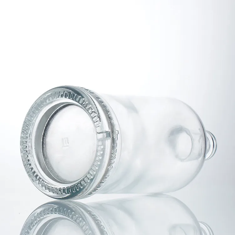 Wholesale 700ml 750ml Fancy Clear Glass Bottles Custom LOGO Label Prime Liquor Bottle Vodka