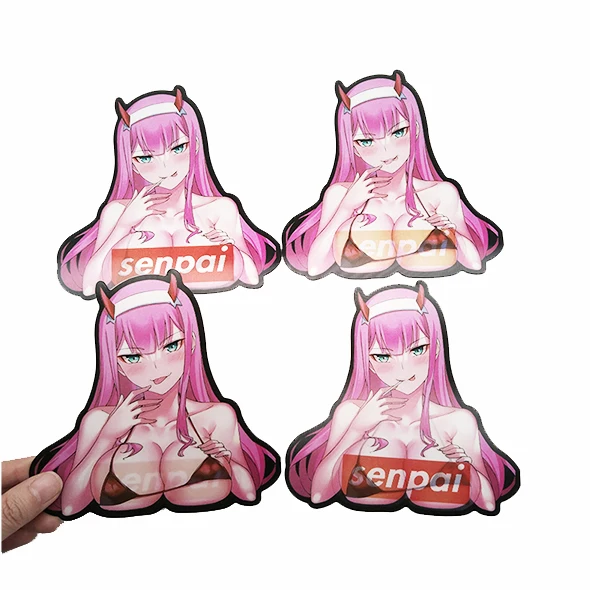 2022 hot sales  2 flip effect lenticuler new product 3d  sexy anime sticker for wall