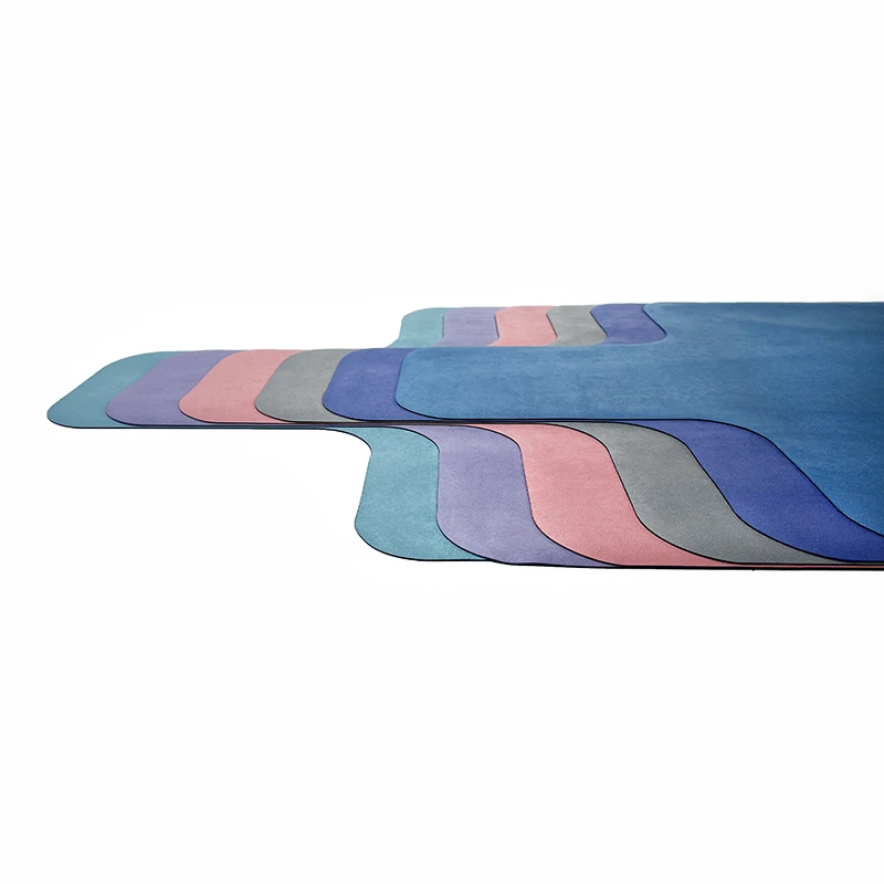 Hygiene Eco Machine Washable Customisable Solid Color Cover Towel Velvet Suede Pilates Reformer Yoga and Pilates Mats