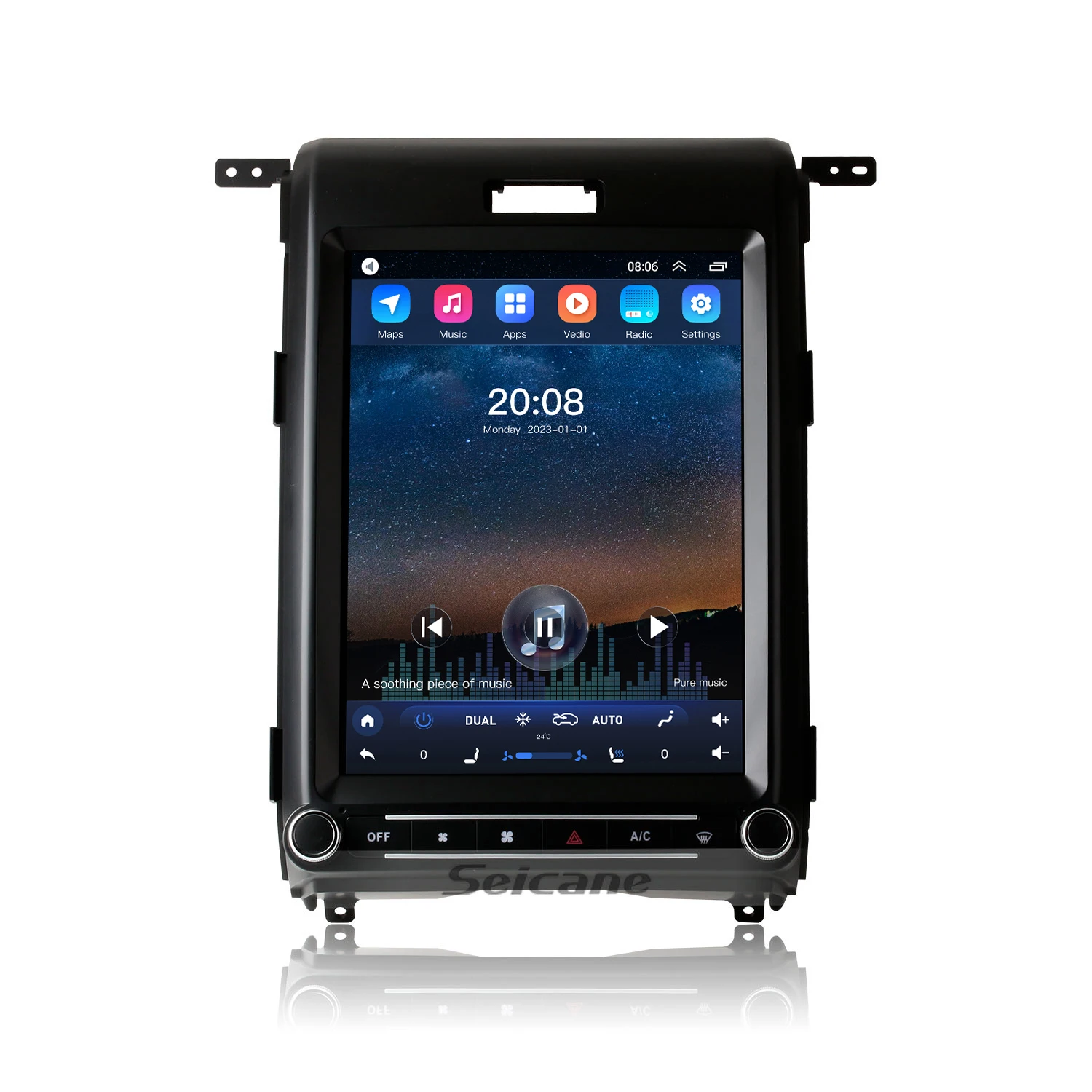 Navihua  Car Multimedia Stereo  Car DVD Radio Player GPS Navigation Audio Tablet For Ford F150 2009-2013 Carplay