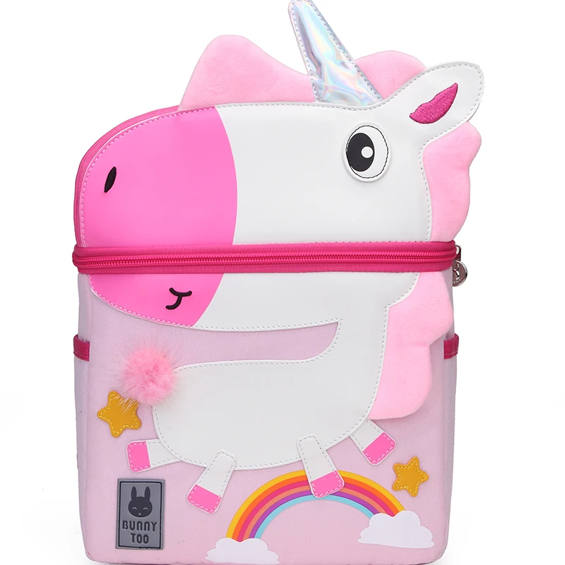 Children School Backpack 3D Cartoon Animals Unicorn ect Design Waterproof Kids School Bags For School Baby Girls Kindergarten