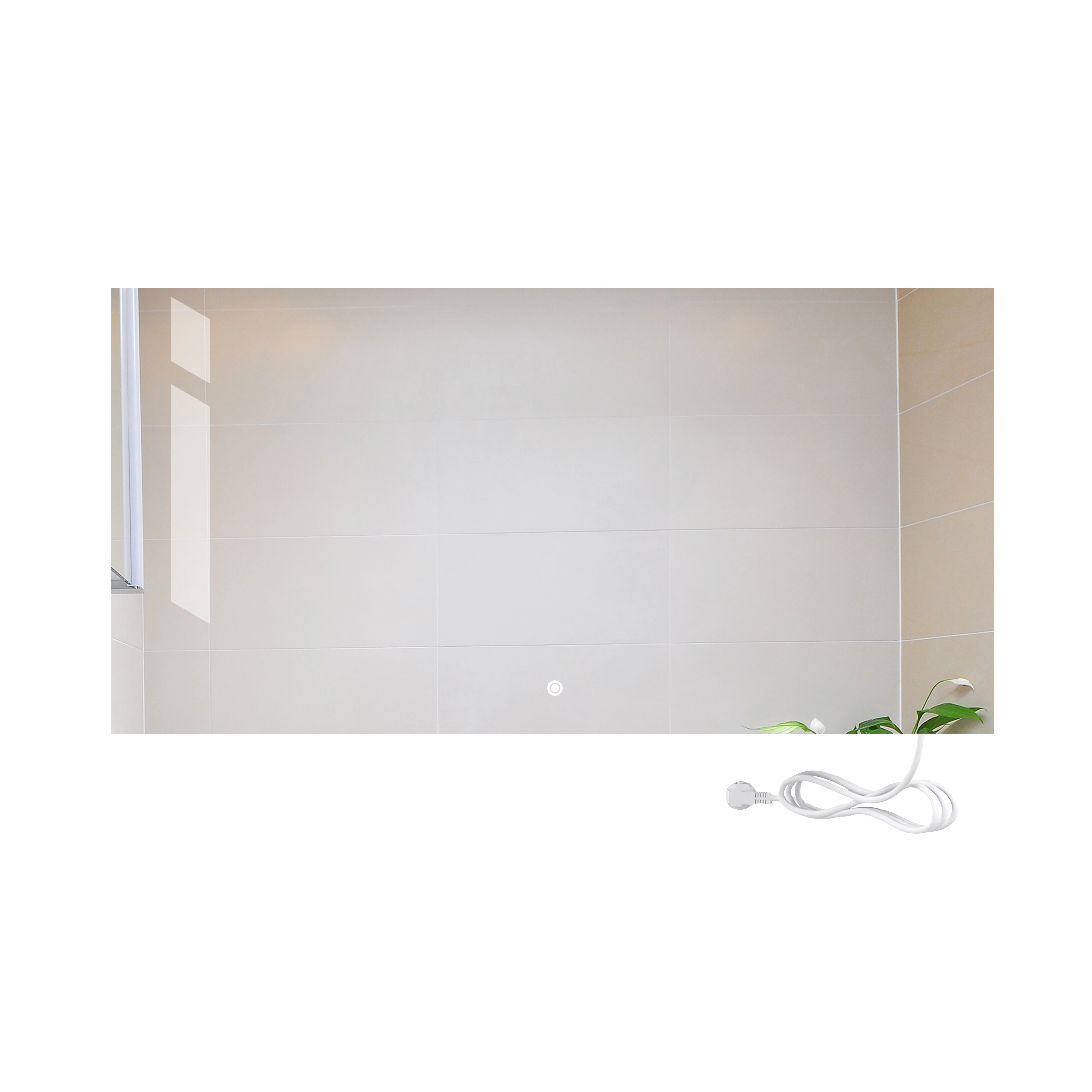 espejo inteligente backlit mirror illuminated rectangle mirror Touch Screen Bathroom Mirror With Heating Defog