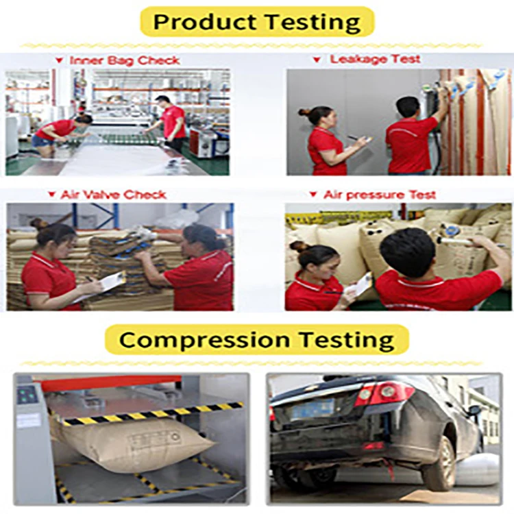 Dreammao 100*120CM Filling Gap Customized Logo Safe Cargo Reusable Woven Air Pillow Bags For Shipping For Transport Protection