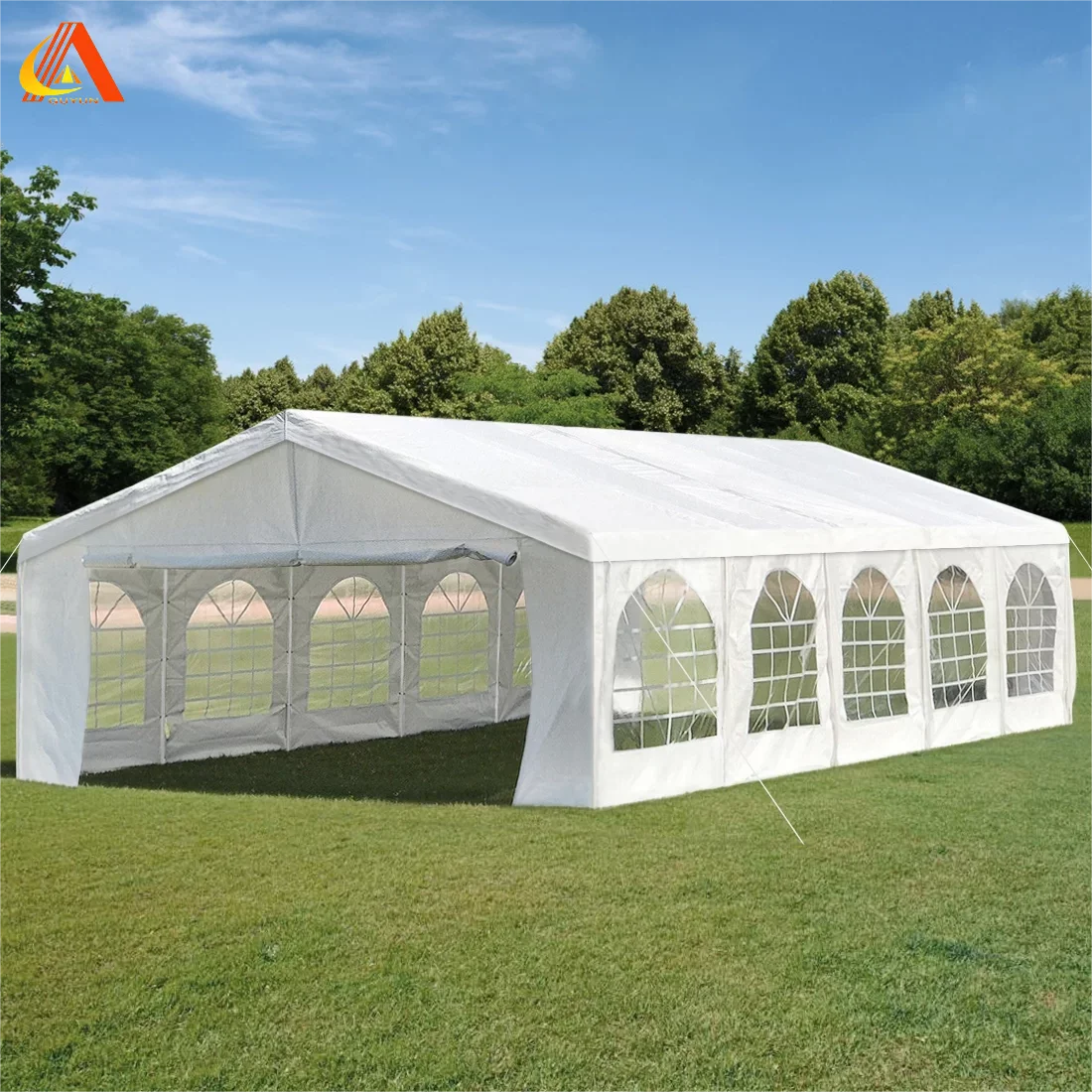 Herringbone canopy tent with PVC tarpaulin wall and roof A Shape tent for exhibition and event tent