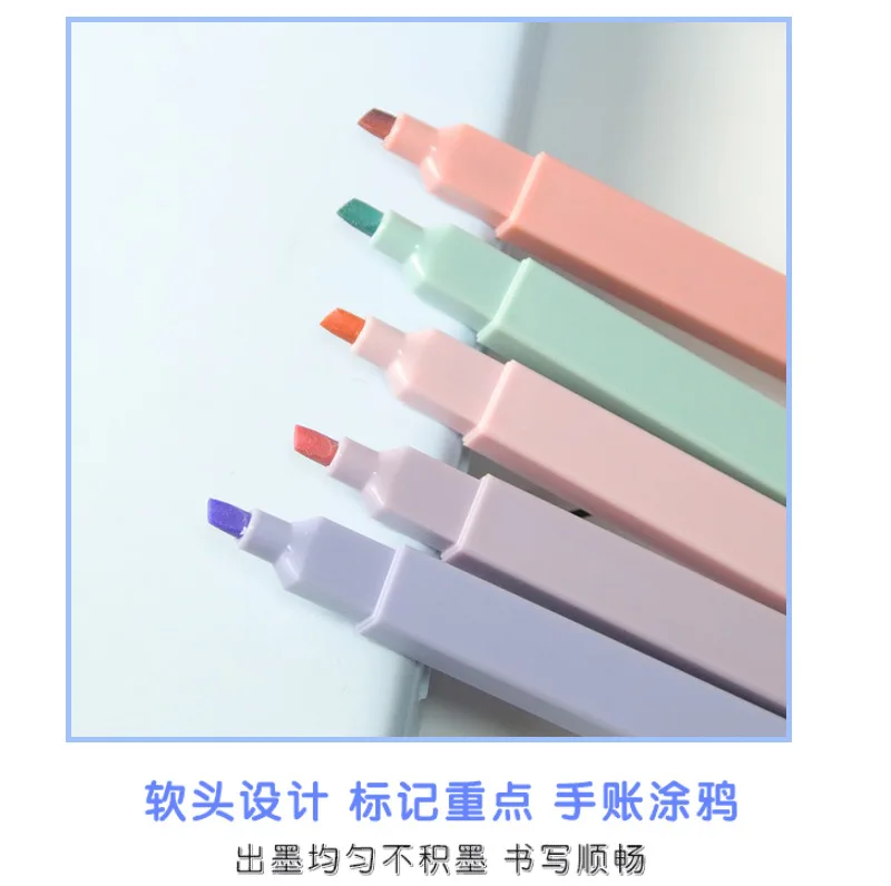 Personalized Logo Custom Magic Highlighter Pen with Cap Pink Black Yellow Red White Orange Blue Box Loose Gray Packaging Pcs Ink