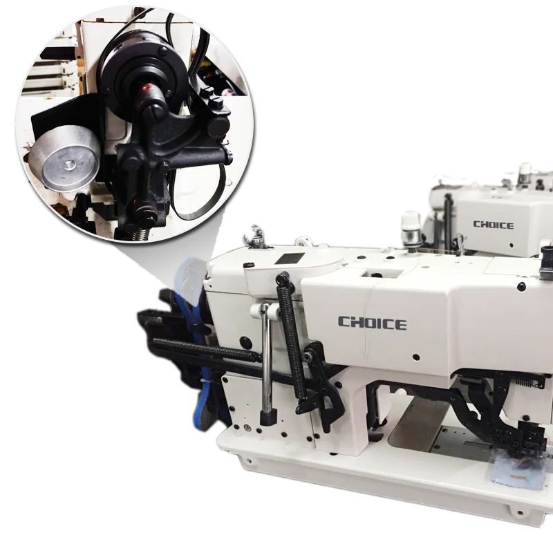 GOLDEN CHOICE GC781 high quality flat bed electronic eyelet straight button hole holer industrial sewing machine price