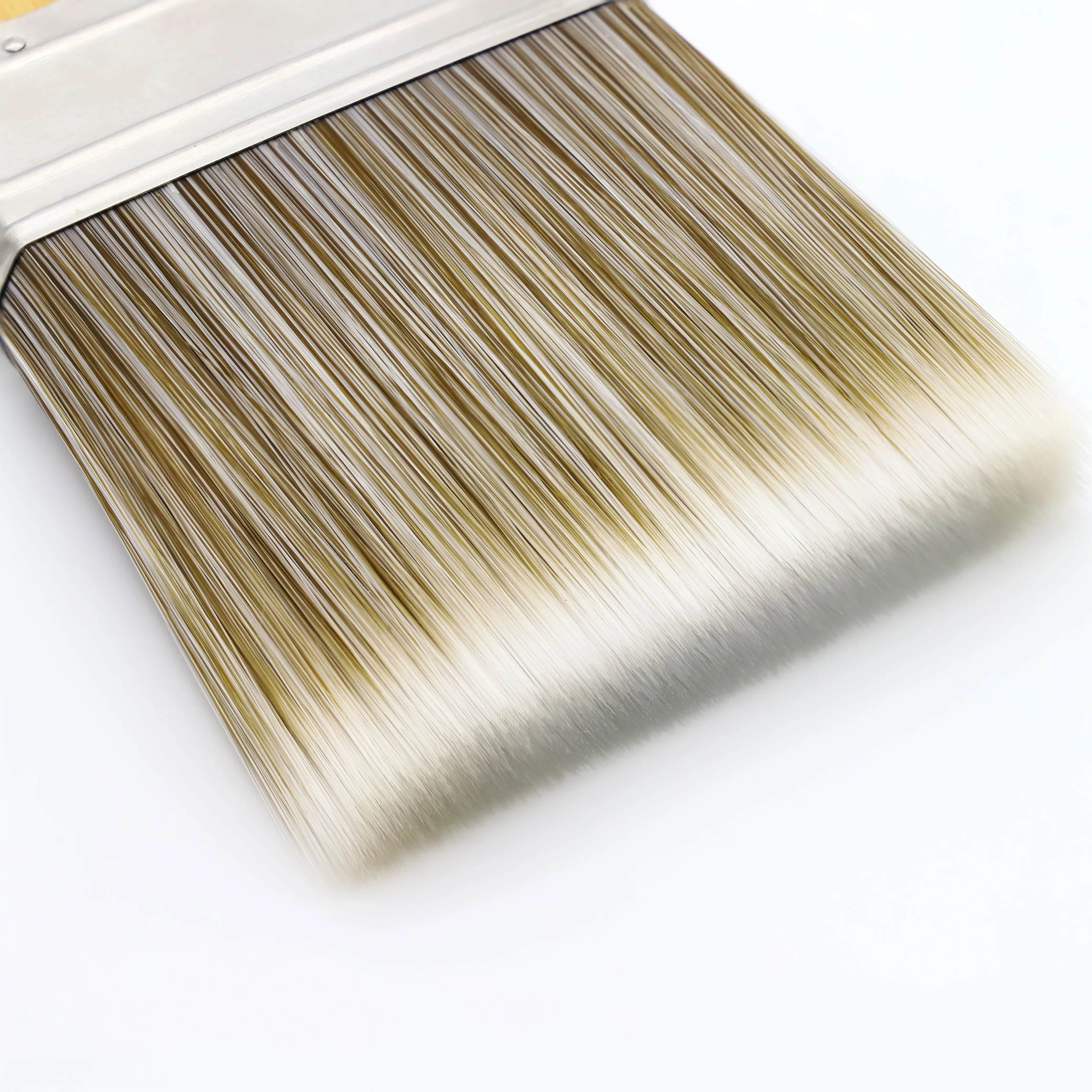 Promotional Wholesale durable bristle-mix recycled metal ferrule chunky bamboo handle paint brush