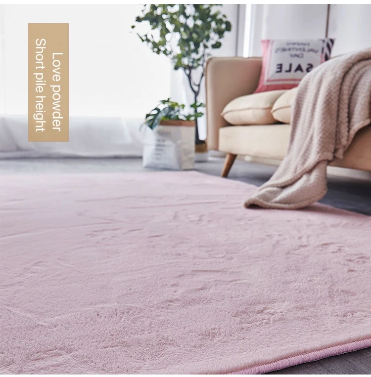 Soft Comfortable Modern Rug for Living Room Machine MADE Quality Rabbit Faux Round fur rug carpet