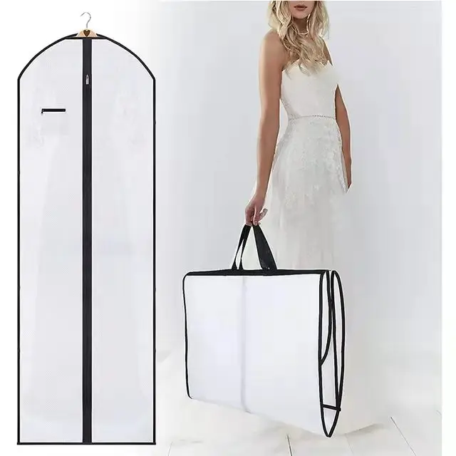 custom printed wedding dress garment bag wholesale wedding dress cover bag dust bag for dresses