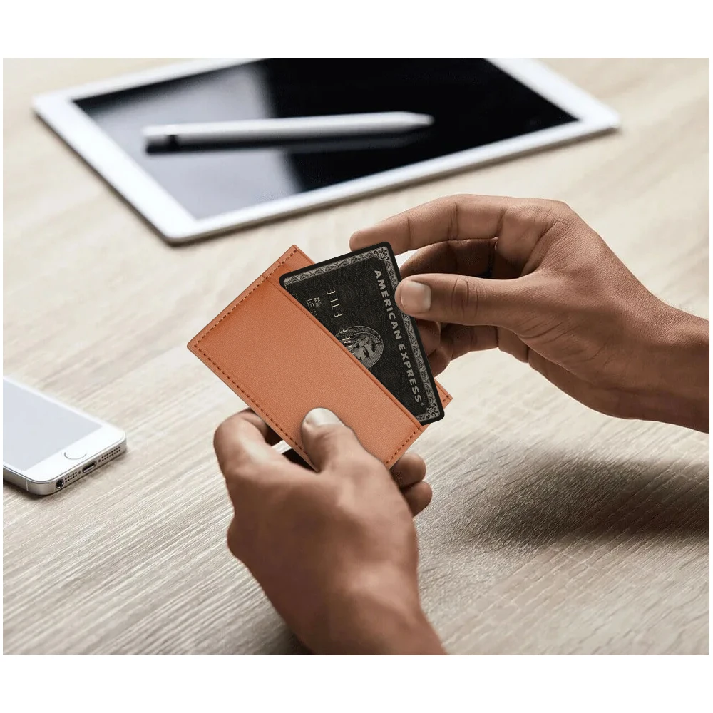 Custom pu leather coin wallet card holder magnetic business card card wallet pu leather coin wallet manufacturer