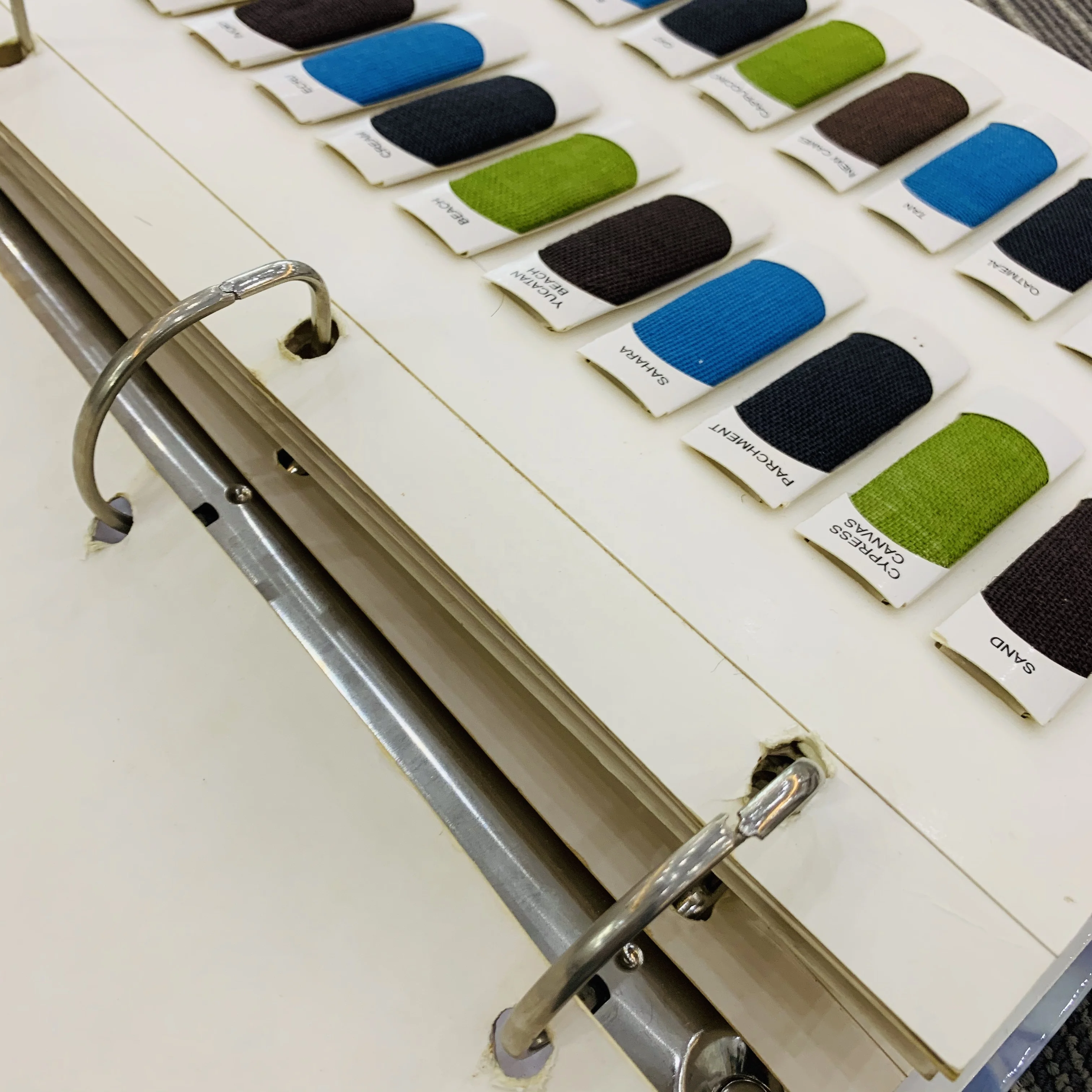 Fabric Color Card Sample Book