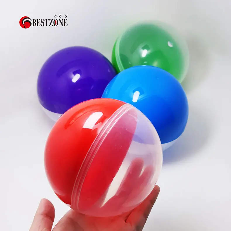non Transparent /Clear 100 mm Openable Plastic Ball With Toys