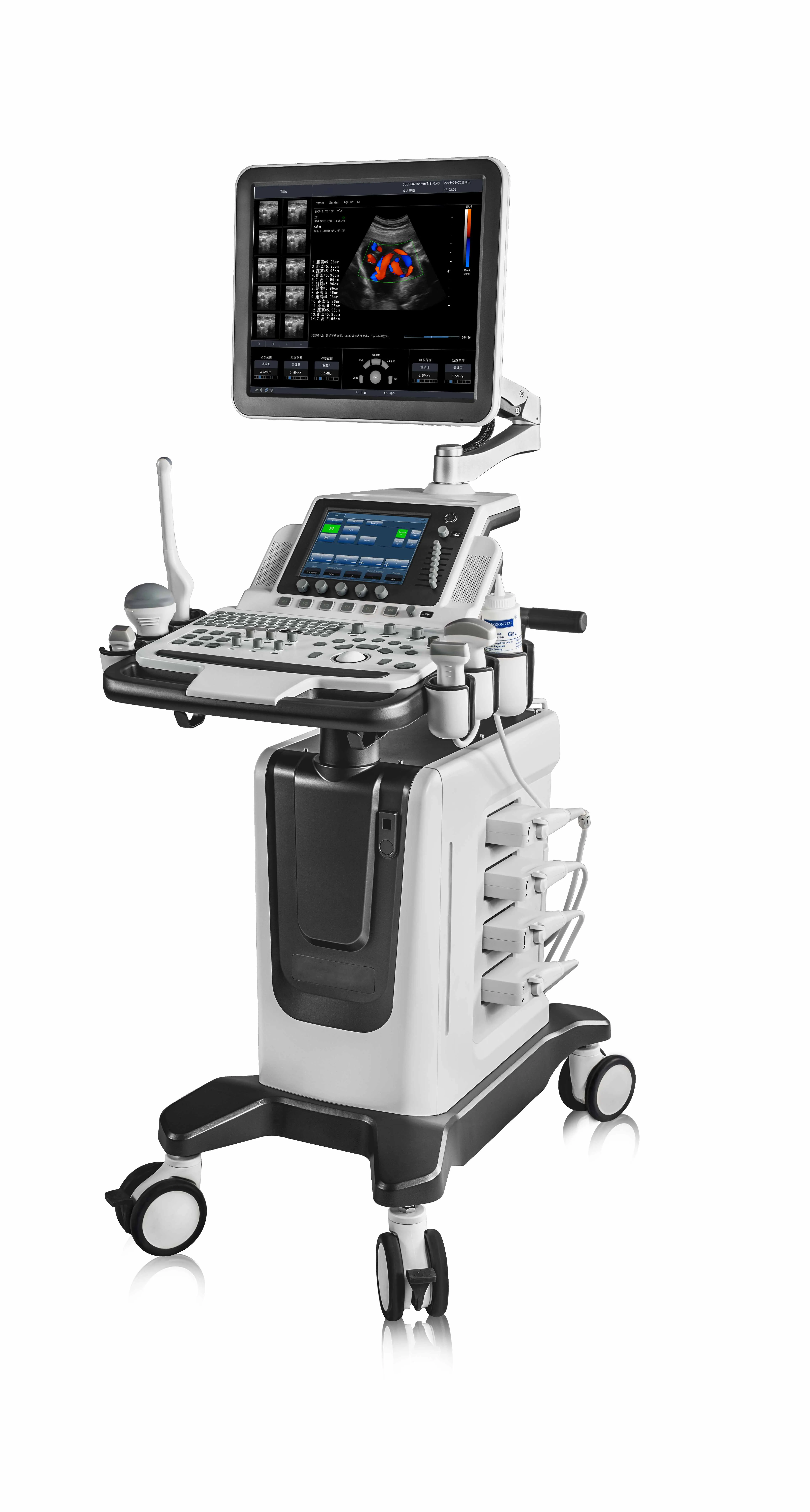Best sell Trolley 4D Cardiac Probe Color Doppler Ultrasound Machine