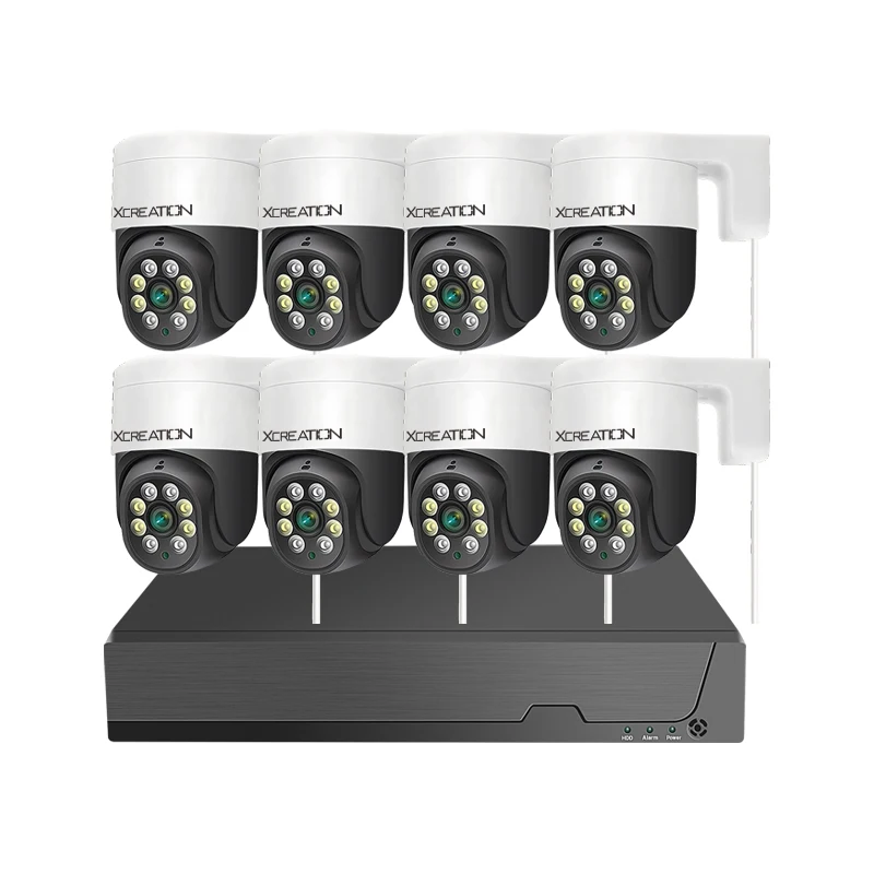 Xcreation XMeyePro POE PTZ камера NVR комплект для внутреннего наружного пульта дистанционного управления CCTV белый и ИК свет Водонепроницаемая