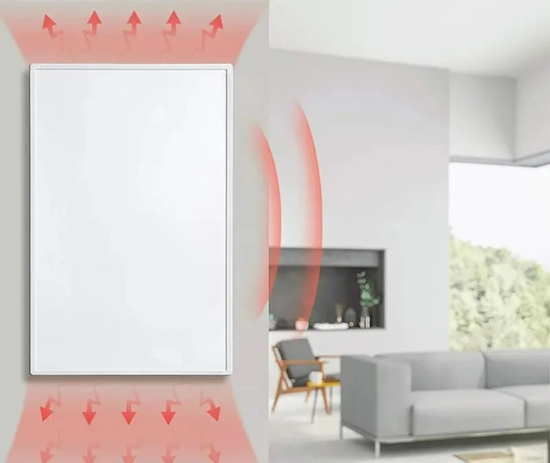 Fast Heating Wall Mounted Electric IR Infrared Heater Carbon Crystal Radiant Electric Panel Heater ceiling for EU bedroom
