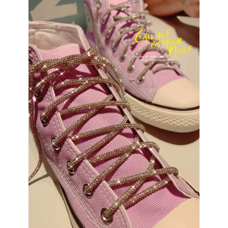 Yantuo Crystal 120/6 mm crystal rhinestone shoe laces rope trim chain garment accessory bling rhinestones for shoe laces