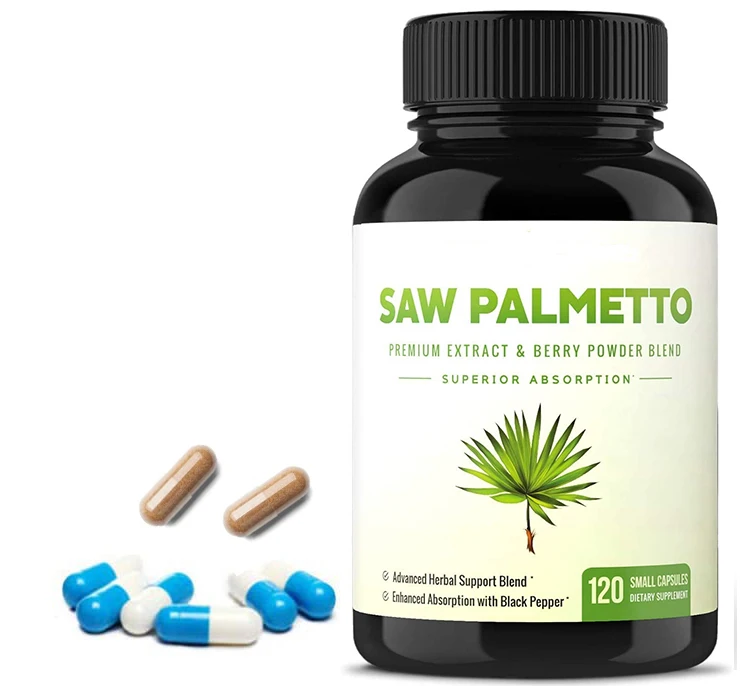 Private Label Saw Palmetto capsules OEM  Saw Palmetto capsules powder for Supplements