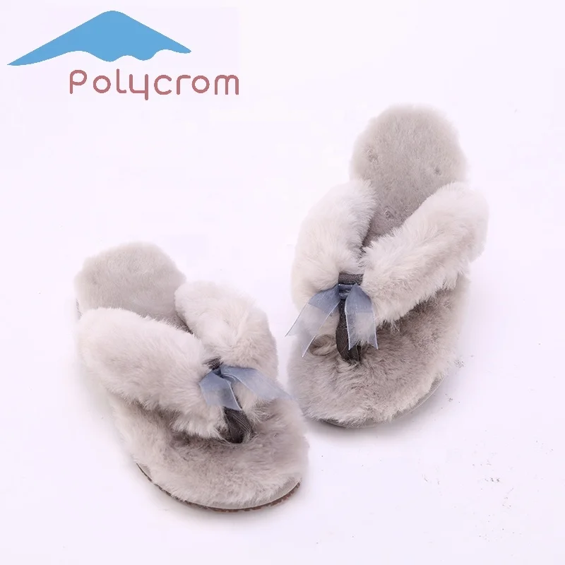
Thermal Anti-Slippery Sole Women Slippers Sheepskin Slippers Soft And Warm Winter Indoor Shoes 