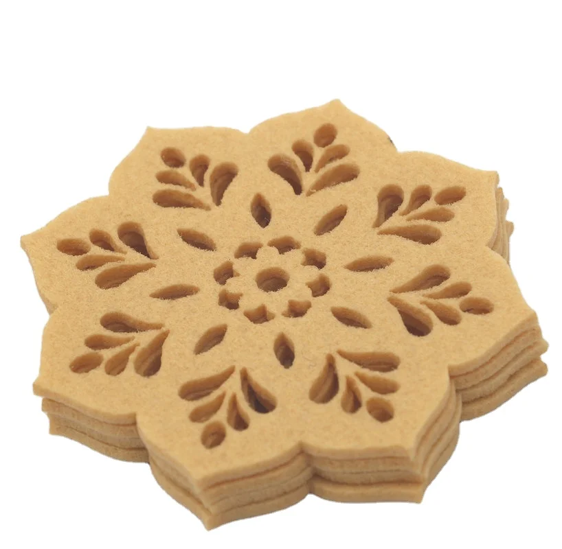 2024 High Quality Hot Sale Felt Round Coaster for Drinks Absorbent