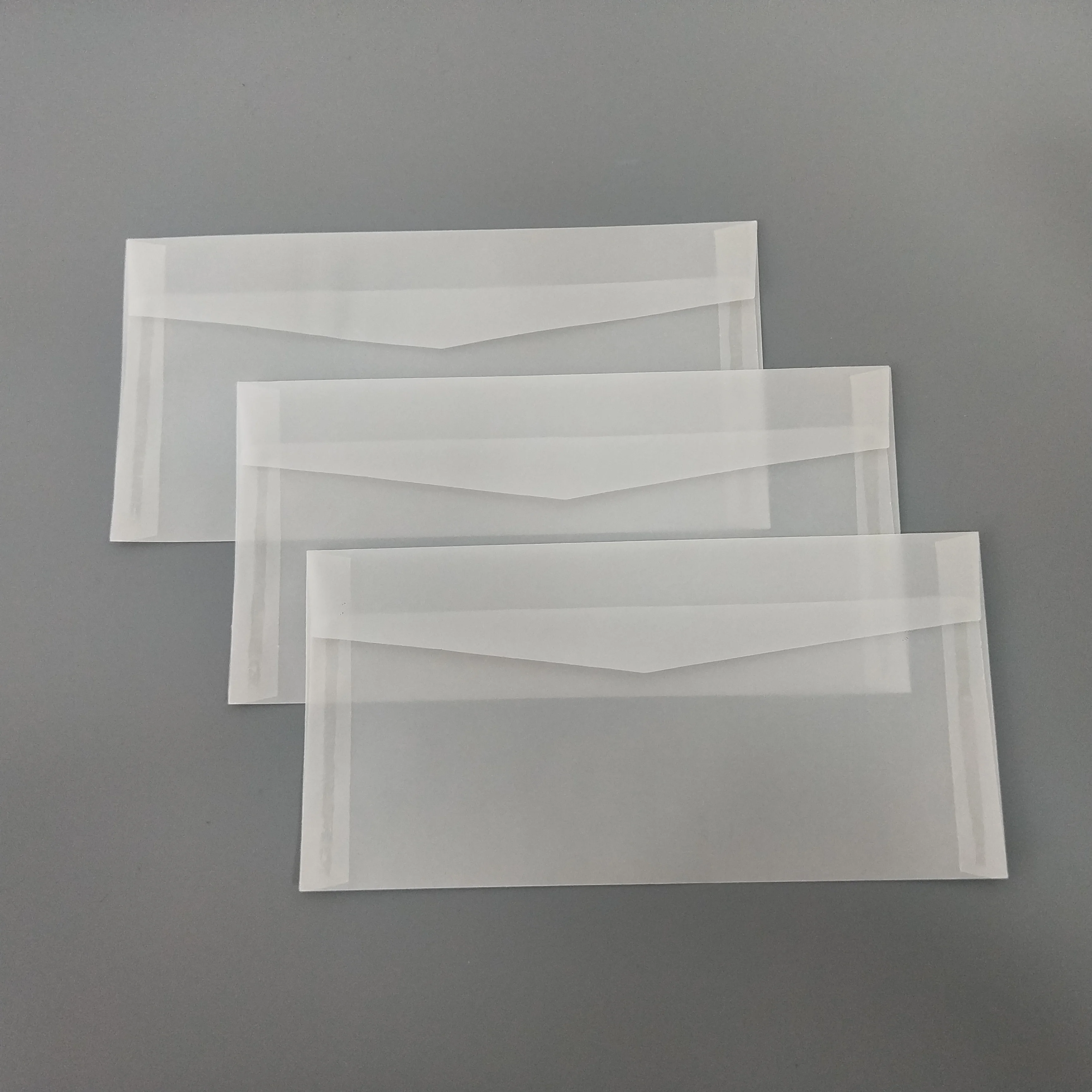 Blank Translucent Sulfuric Acid Paper Envelope with long length 22cm