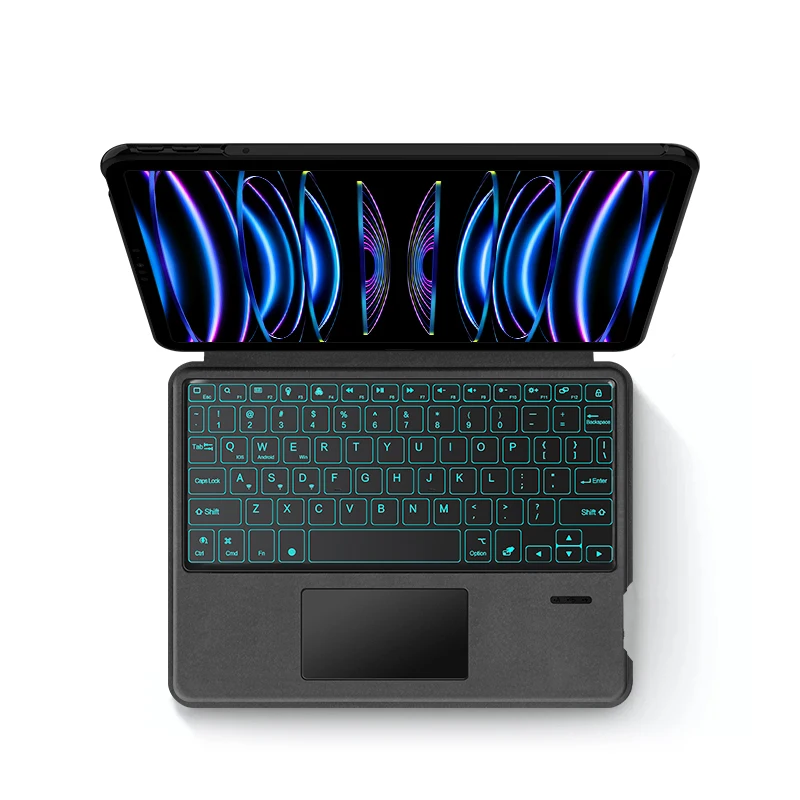 Wireless Backlight Magic Smart Keyboard Covers Cases For iPad Pro 11 Inches Folio Touch Shaft Keyboard Cover with Smart Touchpad