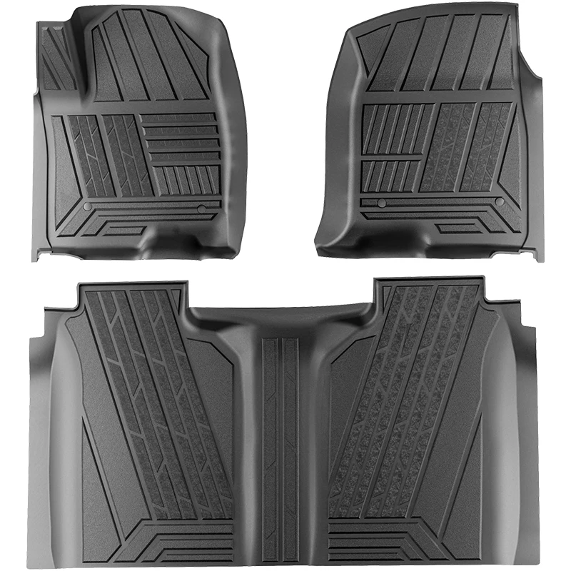 KSCPRO TPE Truck Floor Mats for Chevy Silverado/GMC Sierra 1500/2500/3500HD with Underseat Storage Box