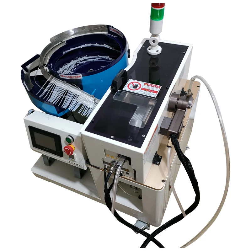 Automatic  feeding handheld nylon cable tie locking and cutting wire making machine / Nylon cable tie strapping cutting machine