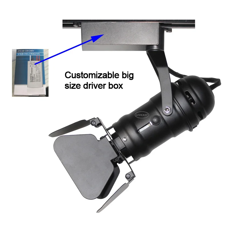 LEDEAST TGU41 2 3 4 wire MR16 GU5.3 Socket Small Barn Door Track Light Lamp Holder  GU10 Spot Light Fixture