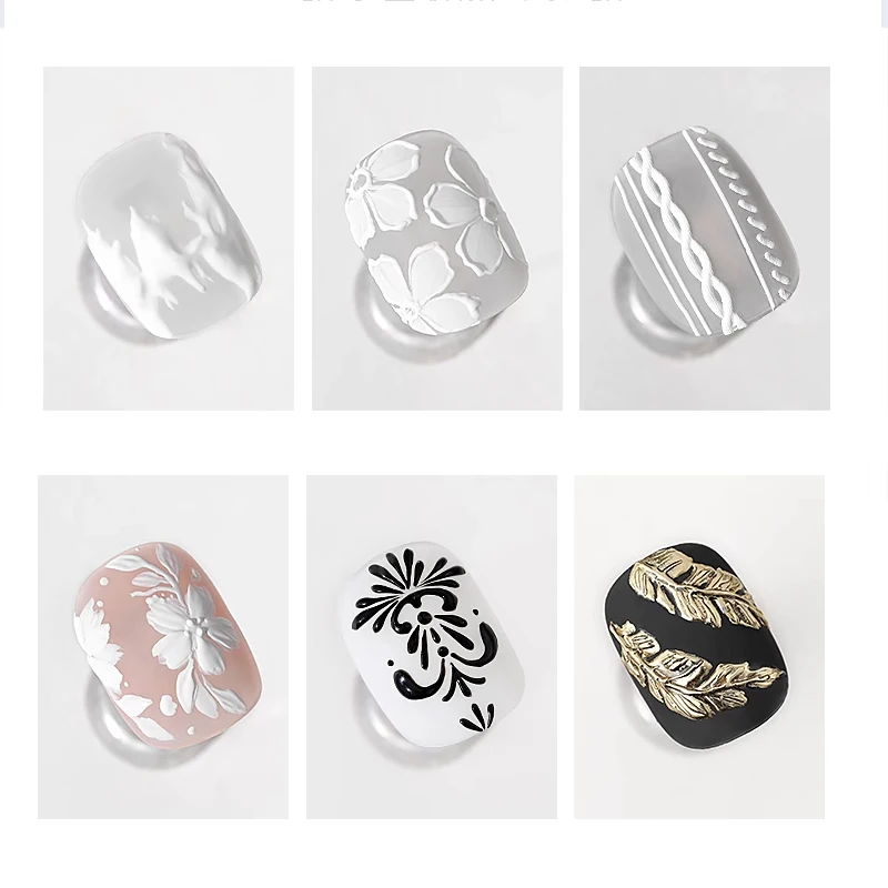 Nail Supplies Private Label Carve Gel Polish 3d Gel Nail Art Carving Builder Painting Gel Polish Set 60 Colour
